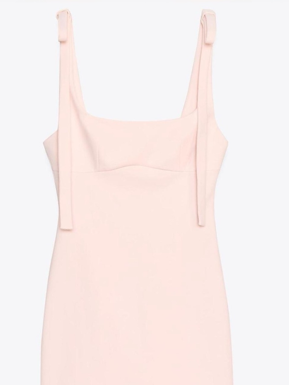 Zara Blush Pink Mini Dress with Tie Straps